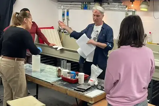 Ian Phillips-McLaren teaching a workshop